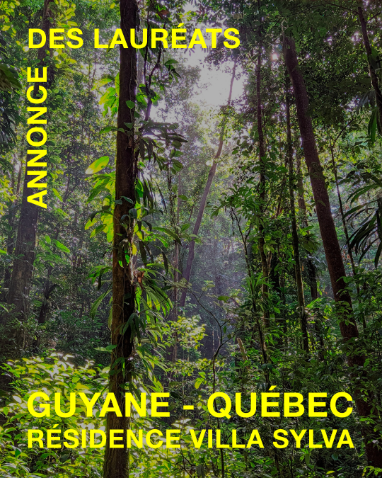 Résidence QB-Guyane annonce des lauréats
