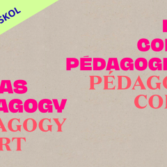 Book launch:  Art as Pedagogy / Pedagogy as Art